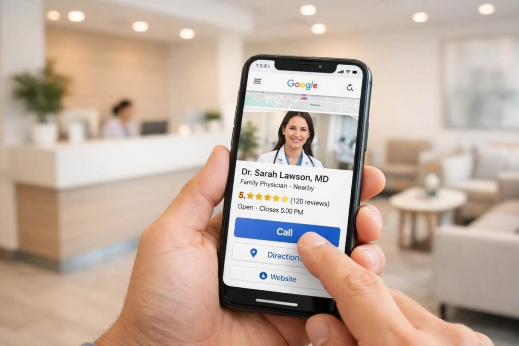 Patients searching for healthcare services online